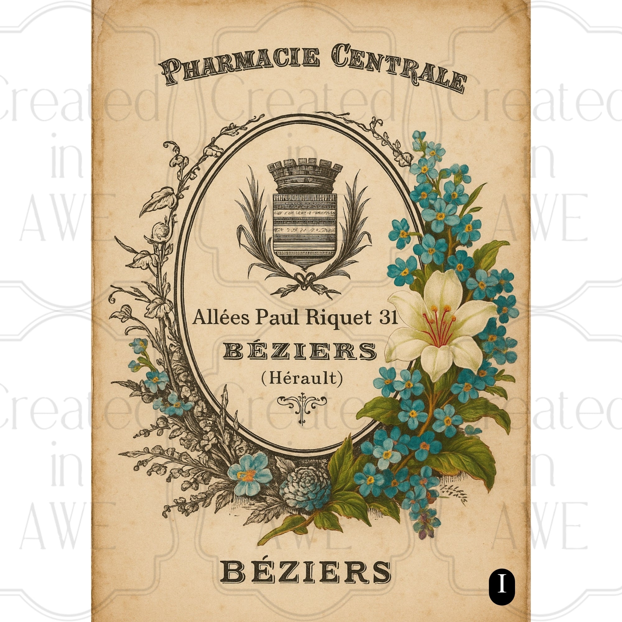 French Perfume Labels