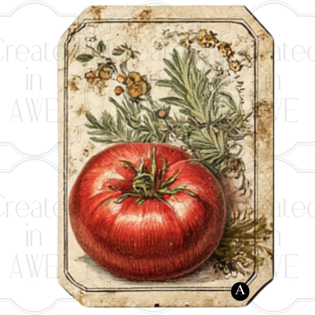 Vintage Vegetable Labels