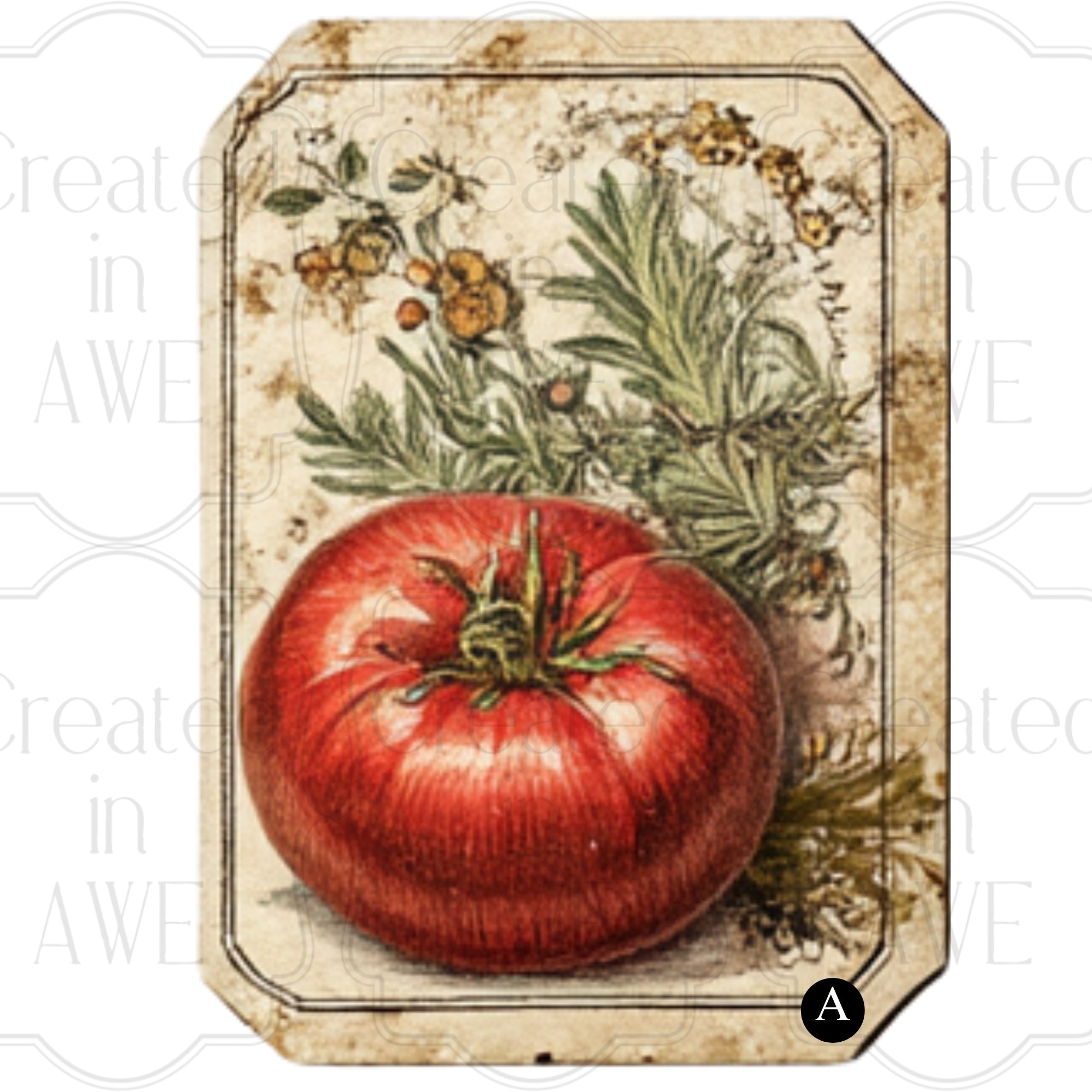 Vintage Vegetable Labels