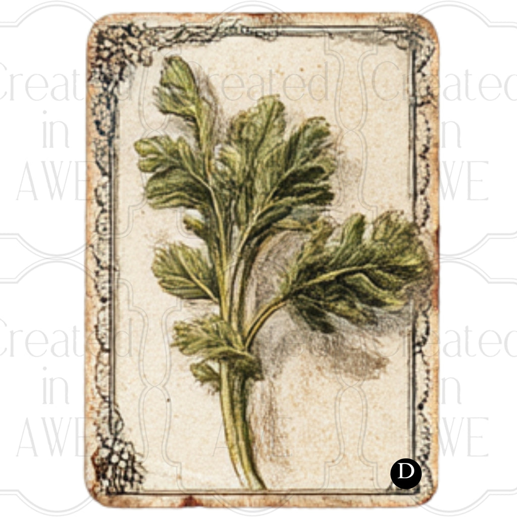 Vintage Vegetable Labels