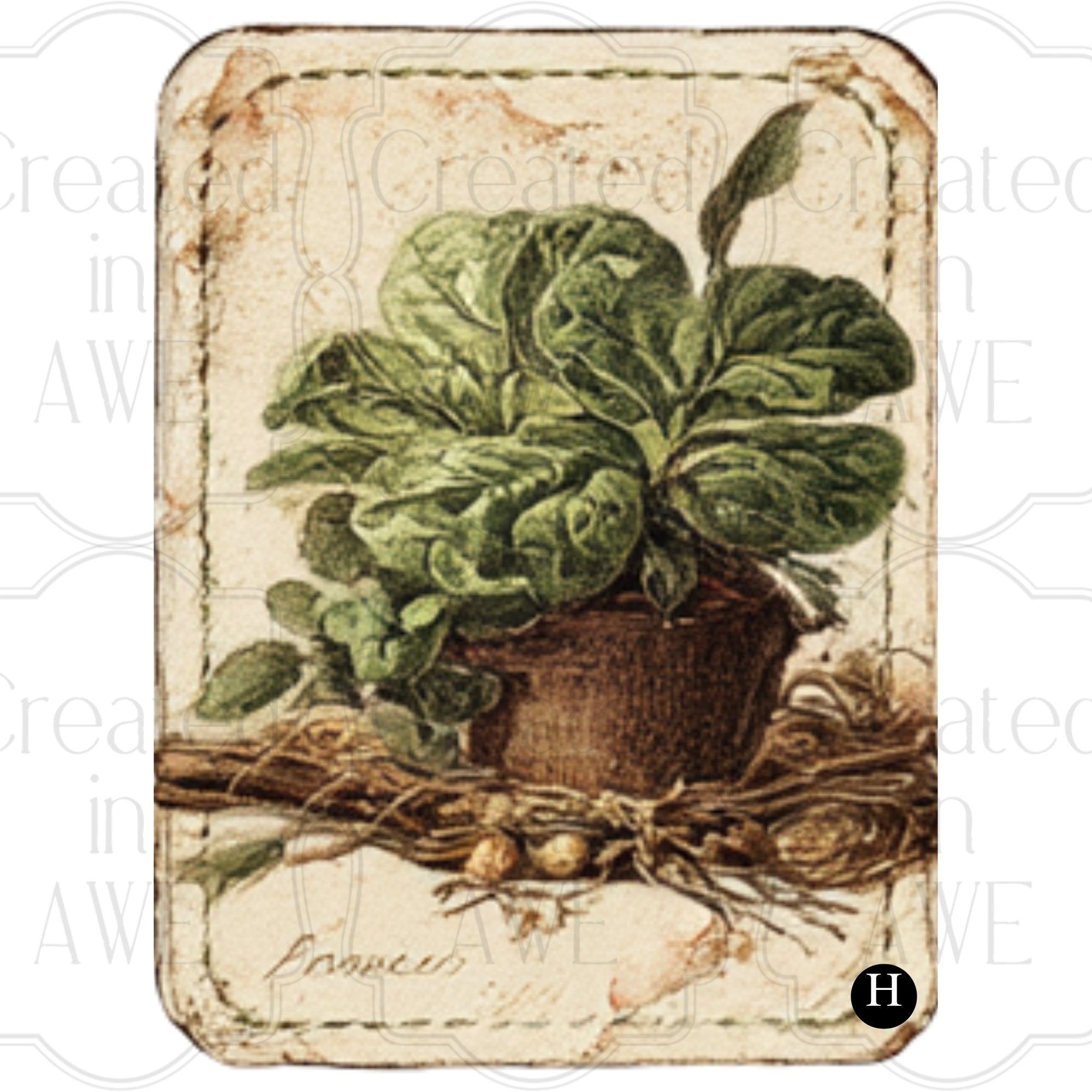 Vintage Vegetable Labels