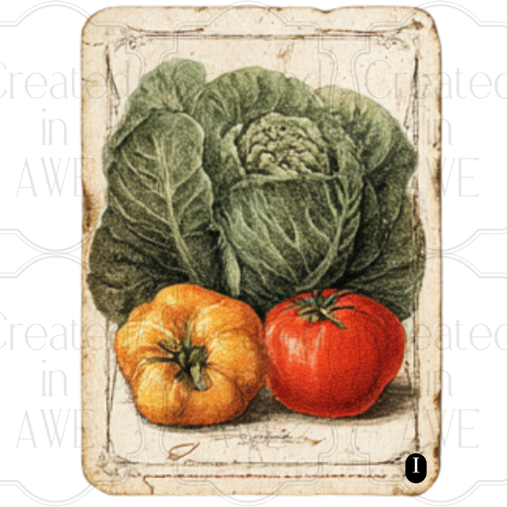 Vintage Vegetable Labels