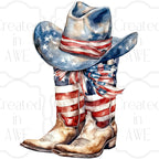 Cowgirl hat & boots
