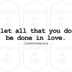 Let’s all that you do
