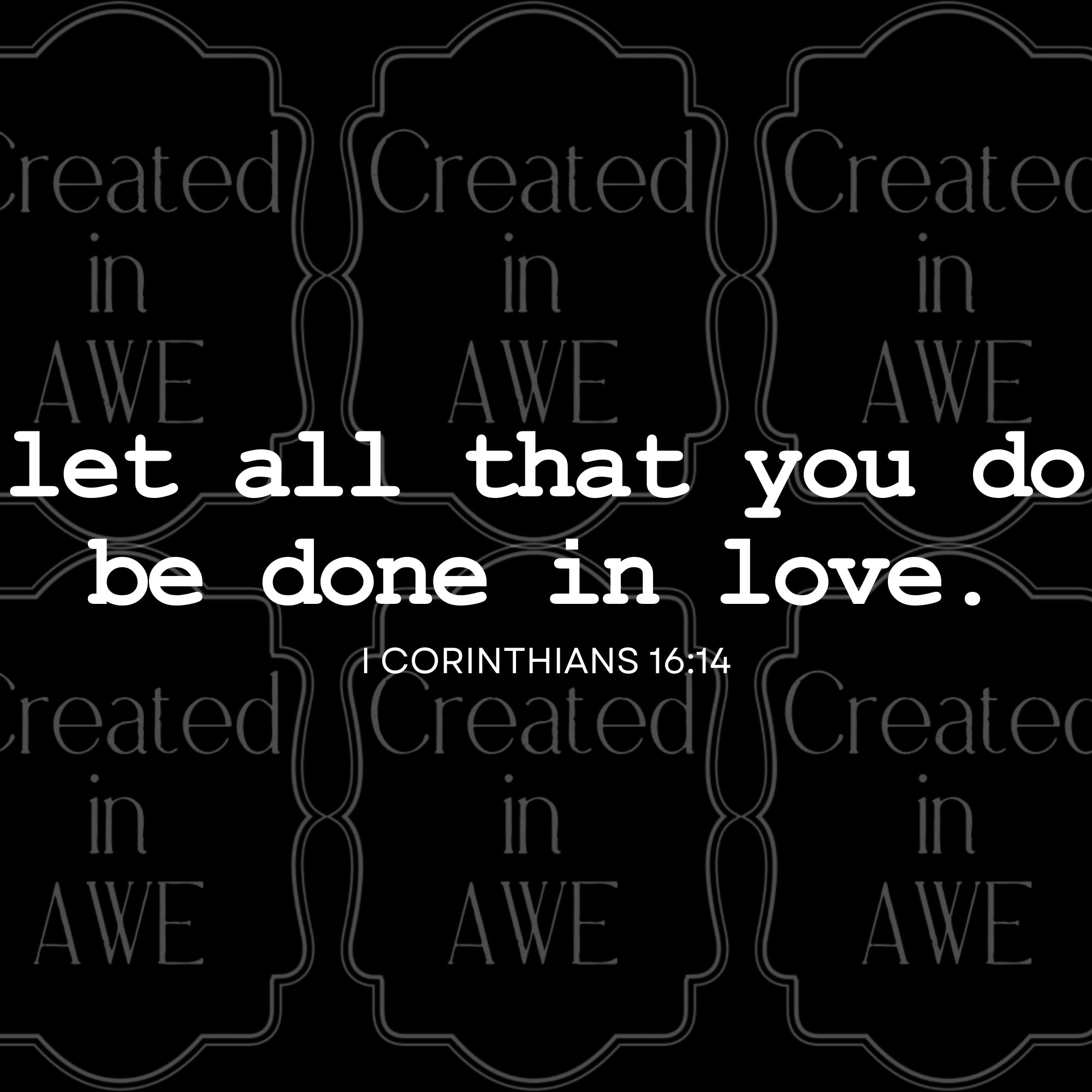 Let’s all that you do