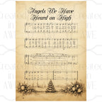 Vintage Sheet Music Angels We have Heard on High