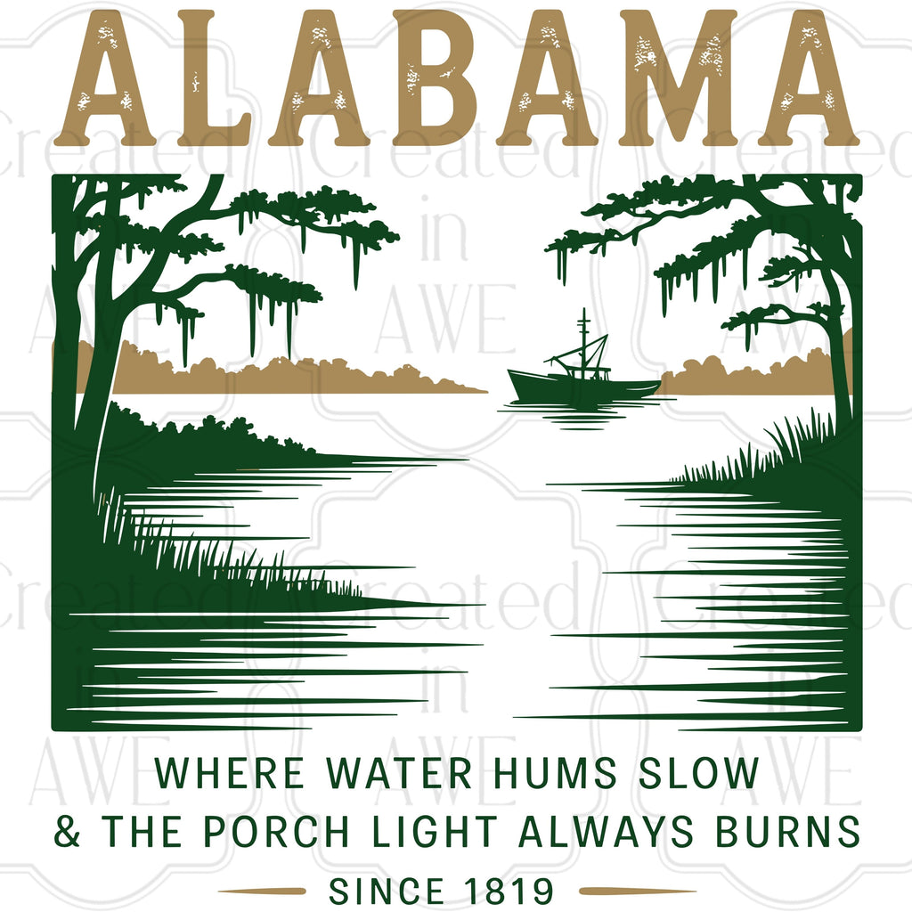 Vintage-Style US States