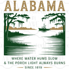 Vintage-Style US States