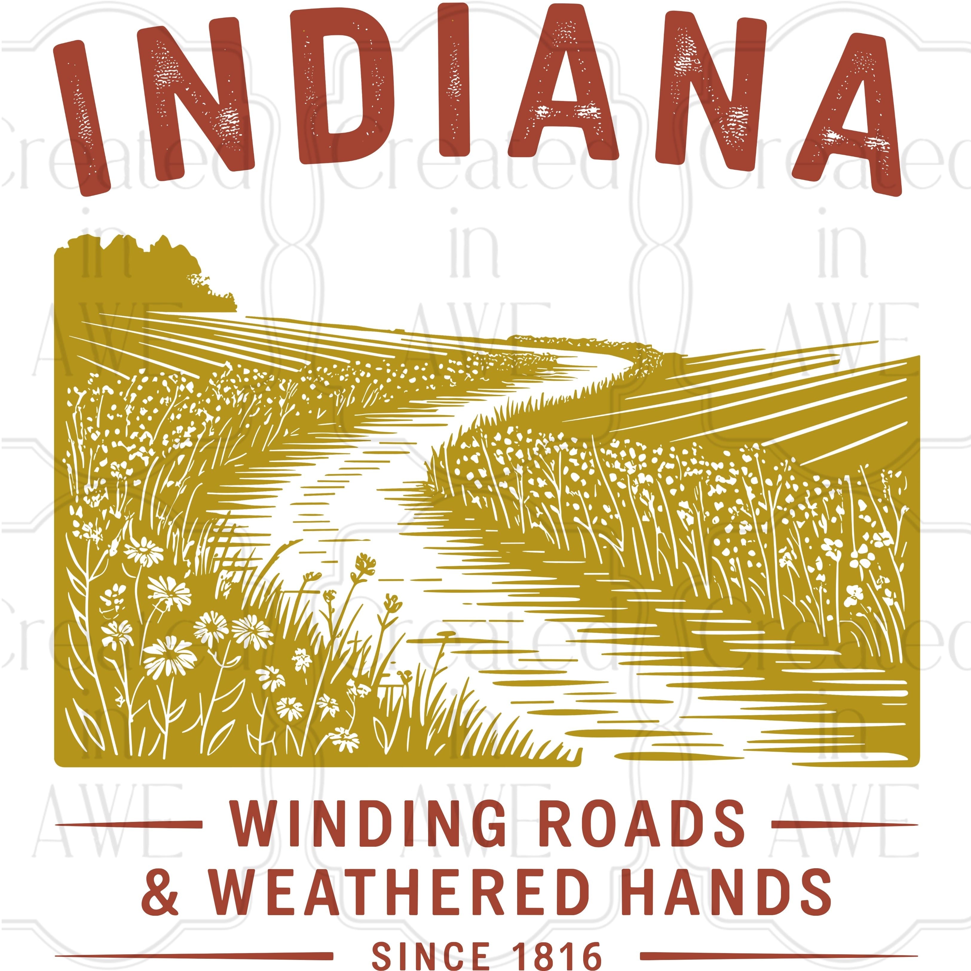 Vintage-Style US States