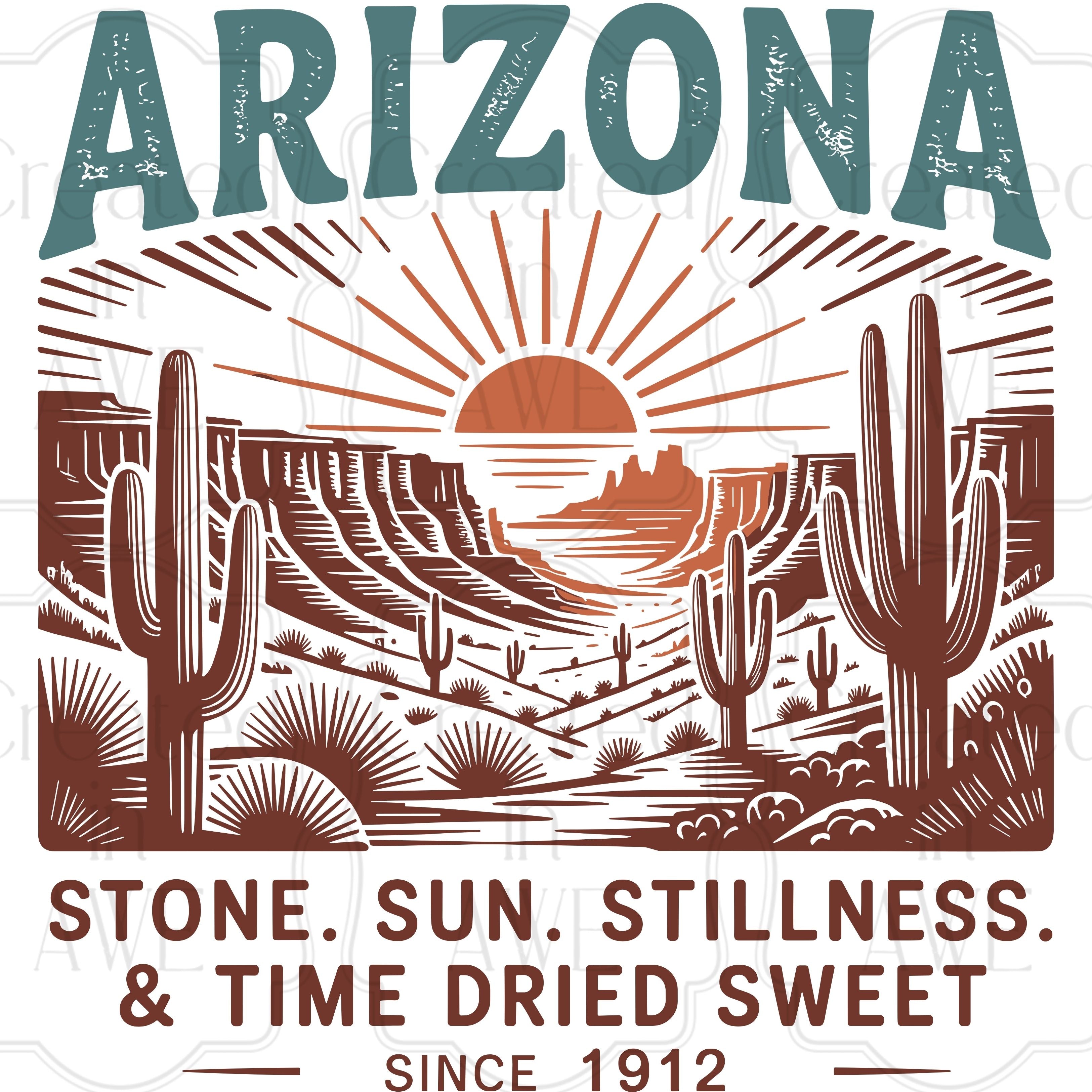 Vintage-Style US States
