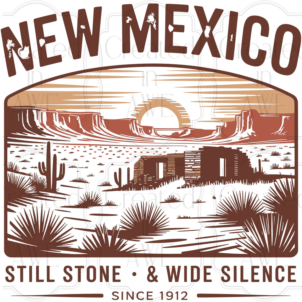 Vintage-Style US States