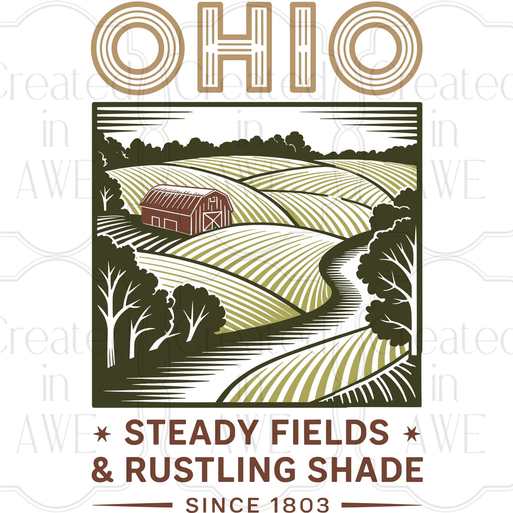 Vintage-Style US States