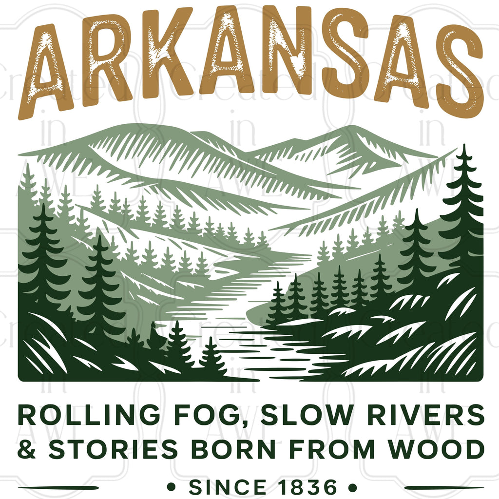 Vintage-Style US States