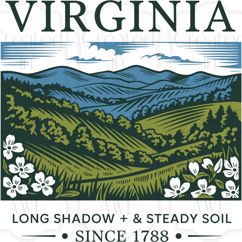 Vintage-Style US States