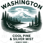 Vintage-Style US States