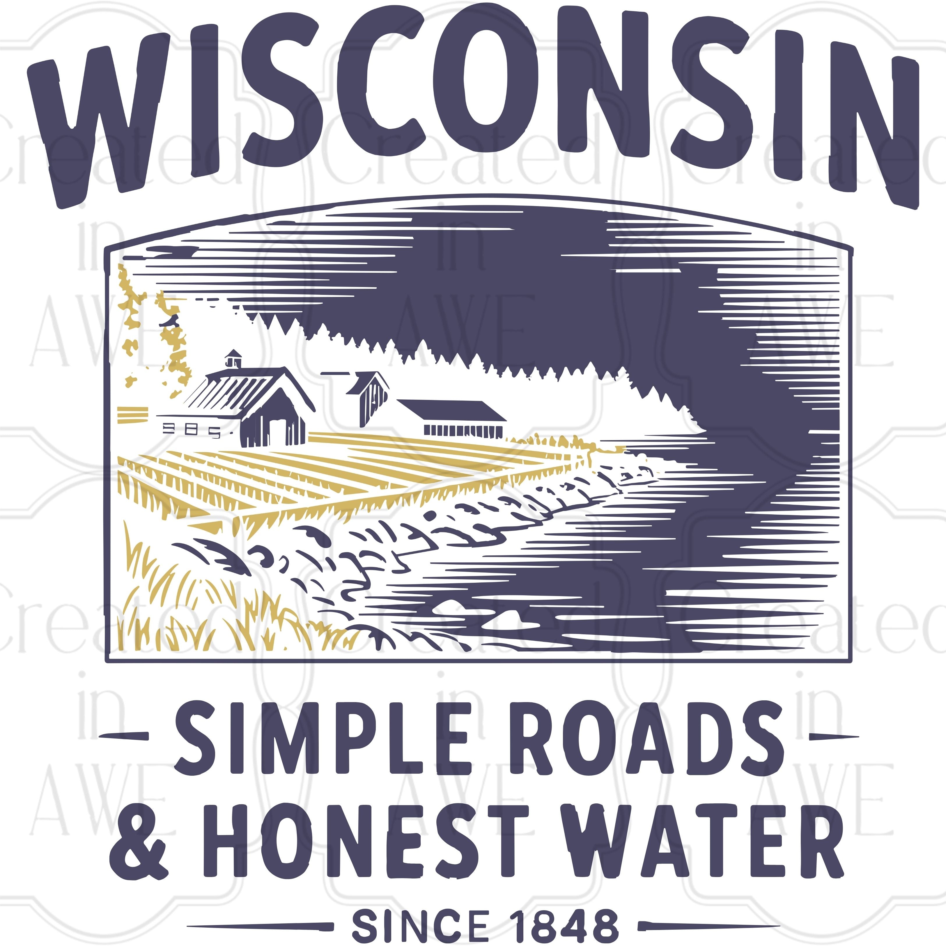 Vintage-Style US States