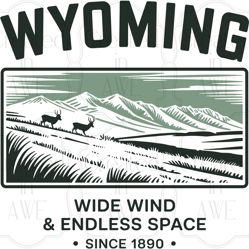 Vintage-Style US States