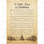 Vintage Sheet Music O Little Town of Bethlehem