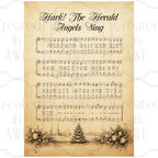 Vintage Sheet Music Hark The Herald Angels Sing