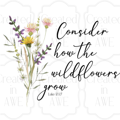Consider how the Wildflowers grow