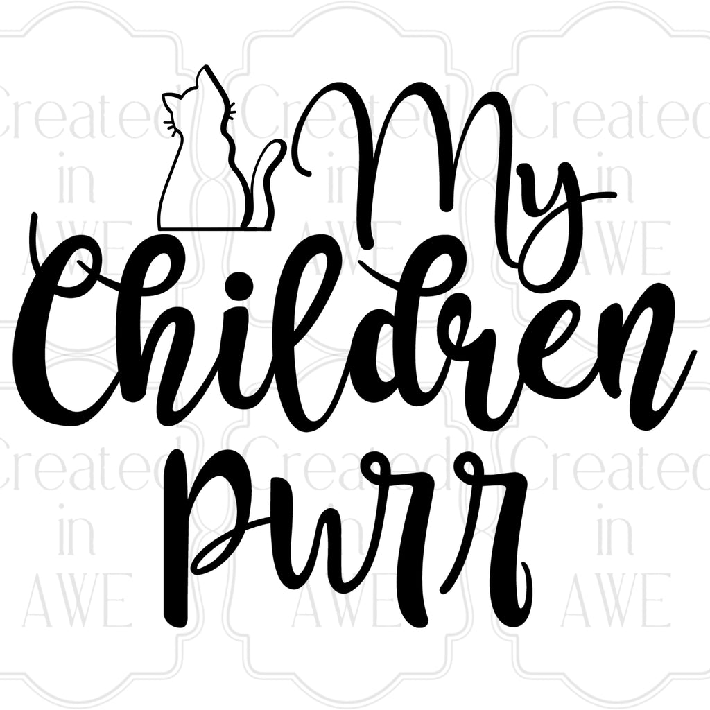 My children purr